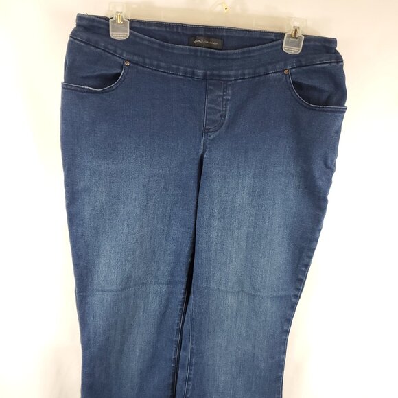 Lee Platinum LabelMidrise Fit Barely Boot 16W Medium Womens Pull On Jeans - Picture 2 of 11